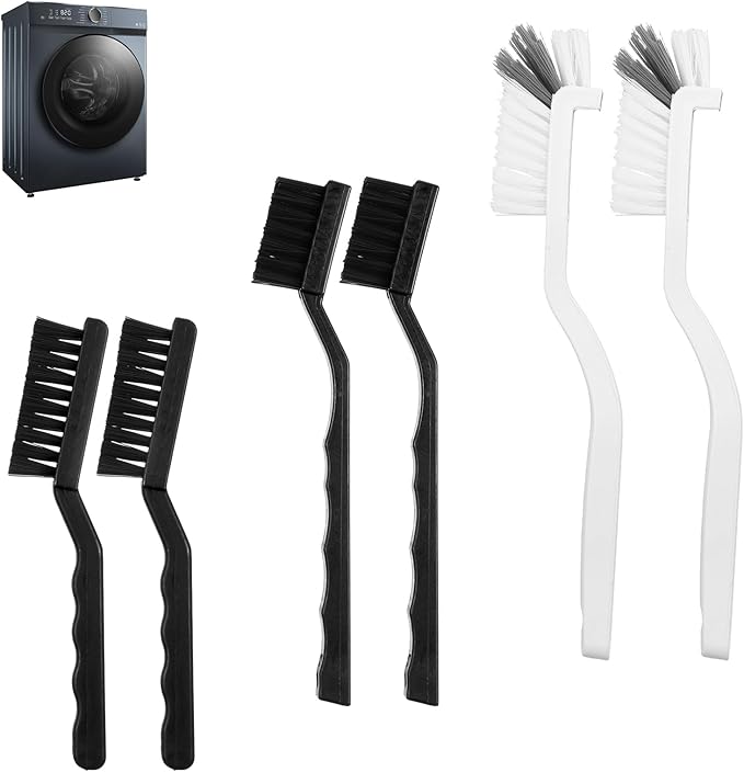 Washing Machine Cleaning Brush Kits Front Load Washer Scrub Cleaner Tools Accessories for Tight Spaces and Washing Machine Rubber Seals Tight Spaces and Washer Rubber Seal 6pcs