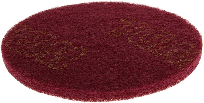 Utoolmart 5 Inch Scrubber Scouring Pads Scuffing Disc Hoop and Loop Surface Conditioning Disc Red 8Pcs