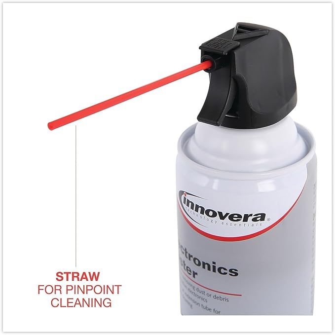 Innovera 10014 Compressed Air Duster Cleaner, 10 oz Can, 4/Pack