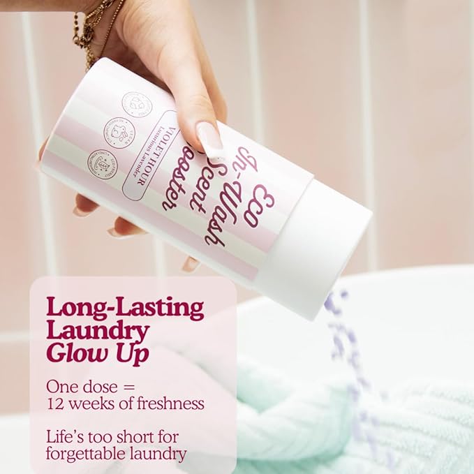 Glory Days In-Wash Scent Booster – Violet Hour (Lavender) | Chic Laundry Beads for Long-Lasting Fragrance | Plant-Conscious, Plastic-Free, 21 Washes