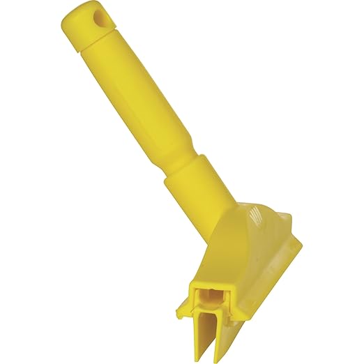Vikan 77116 Squeegee,Ultra Hygiene,Dbl Blade,Hand,10",Yellow
