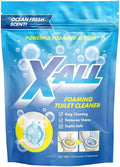 X-ALL Foaming Toilet Cleaner, Self-Activating Powder for Deep Cleaning, Fights Stains, Limescale and Mineral-Buildup