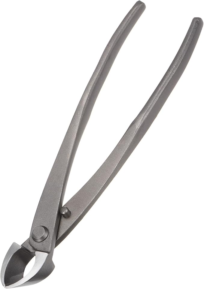 Bonsai Tool - 8.3 Inch High Carbon Steel Concave Cutter, Bonsai Tree Plants Modeling Tools, Applying to Gardening Pruning Knobs/Branches (210mm, Gray)