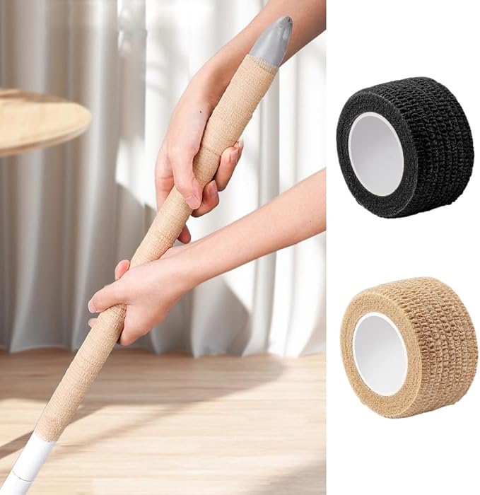 6 Pack Mop Handle Wraps Grip Fabric Non Slip Stainless Steel Pole Covers for Microfiber Spin Mop Bucket Floor Cleaning System Commercial Dust Mops Spray Mops Twist Mop Floor Mops Flat Mop