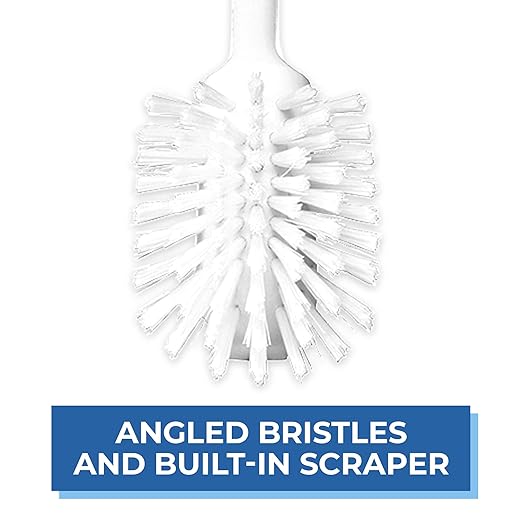 Vikan 42375 Brush,Dish,Scraping Edge,Medium,11",PP/PBT,White
