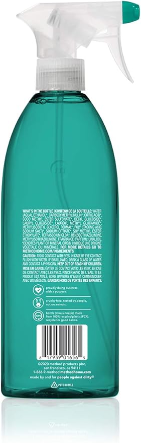 Method Foaming TUB+TILE CLEANER, Eucalyptus Mint, 28 Ounce, 1 pack, Packaging May Vary