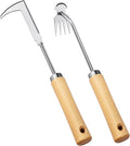 Hand Weeder Tool Garden Weeding Tool, Uprooting Weeding Tool Gardening Weeder Tool, Stainless Steel Gardening Tools for Yard and Garden, 2 Pcs