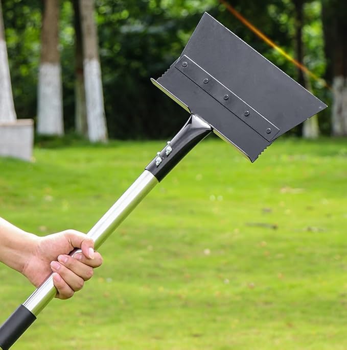 IRISFLY Long Handle Multifunctional Cleaning Scraper Shovel,Heavy Duty Garden Tool for Landscaping, Farm Weeding Tool, Outdoor Garden Camping Weeding