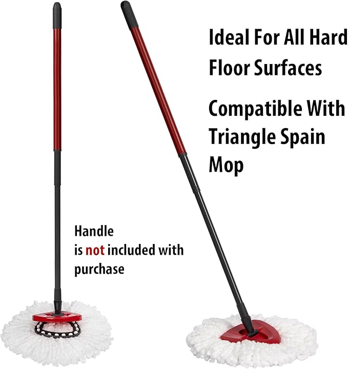 8-Pack Mop Replacement Heads for Ocedar Mop Replace Head EasyWrin Spin Mop Heads Replacements, Easy Cleaning Mop Head Replacement
