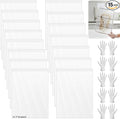15 Pack Large Clear Zip Bags Reclosable Zip Plastic Lock Poly Bags 13.4 x 9.5 Inch - Thick Heavy Duty Clear with Lock Seal Zipper for Storage, Organization, Travel & Kitchen(12.6" X 17.7")