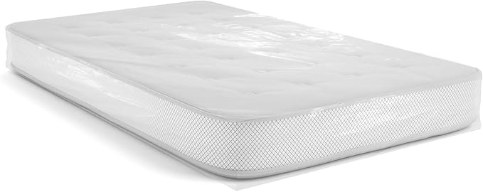 Aluf Plastics High Performance Queen Size Mattress 2.5 MIL (eq) Clear Waterproof Cover Bags - 72" x 94" - Pack of 30 - for Moving, Storage, & Commercial