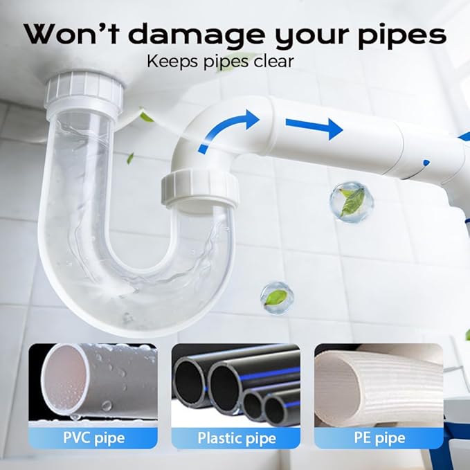 2026 New Sink and Drain Cleaner, Upgraded Kitchen Drain Cleaner, Multi Functional Clog Remover for Home Use, Professional Shower Drains Cleaning for Bathroom (2)