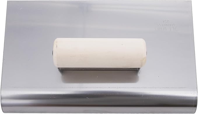 MARSHALLTOWN QLT Stainless Steel Hand Edgers, Wood Handle Material, 254mm Length, 152mm Width, 16mm Lip, 13mm Radius, Made In The USA, CE532S