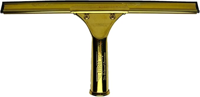 Ettore 10012 Solid Brass Squeegee, 12-Inch , Gold
