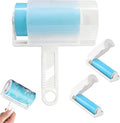 Washable Reusable Lint Roller 3 Pack, Portable Travel Sticky Dog Cat Hair Remover Cleaner with Cover Include Large and Mini Size for Clothes, Pet Hairs, Carseats