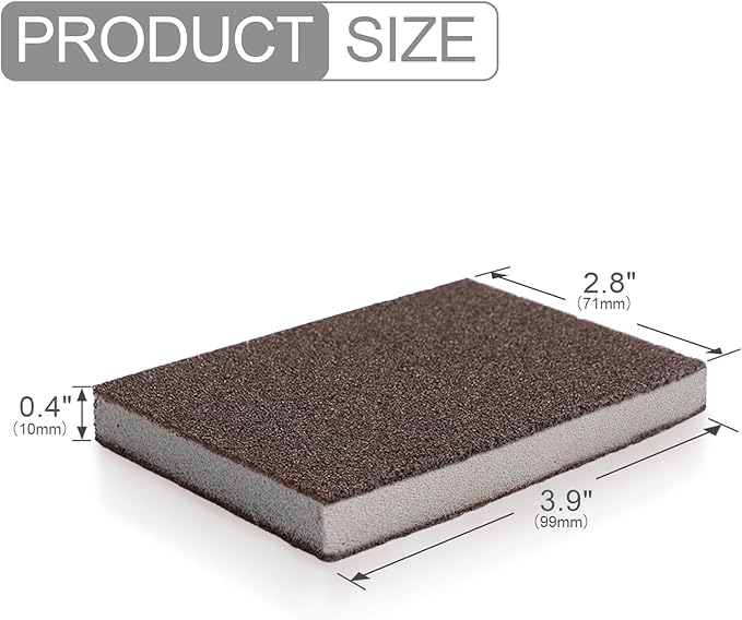 Carborundum Sponge Nano Emery Sponges Caspian Stone Pot Clean Brush Rust Eraser Grit Scouring Pads Pot Cleaning Pads with Carborundum Washing Kitchen Cleaner Tool 8pc