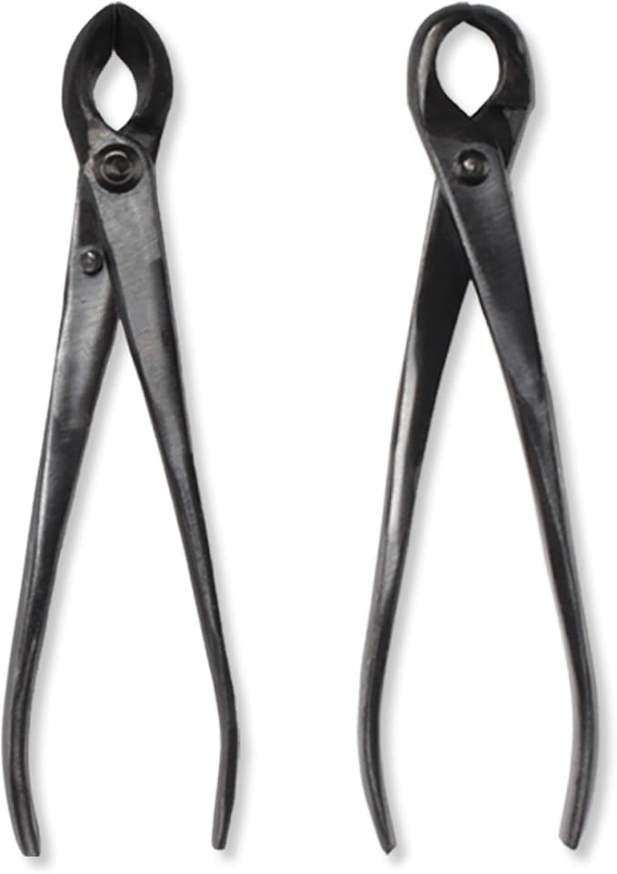 BambooMN Bonsai Tool Kit - 8" Concave Cutter & 8" Knob Cutter - 30 Sets