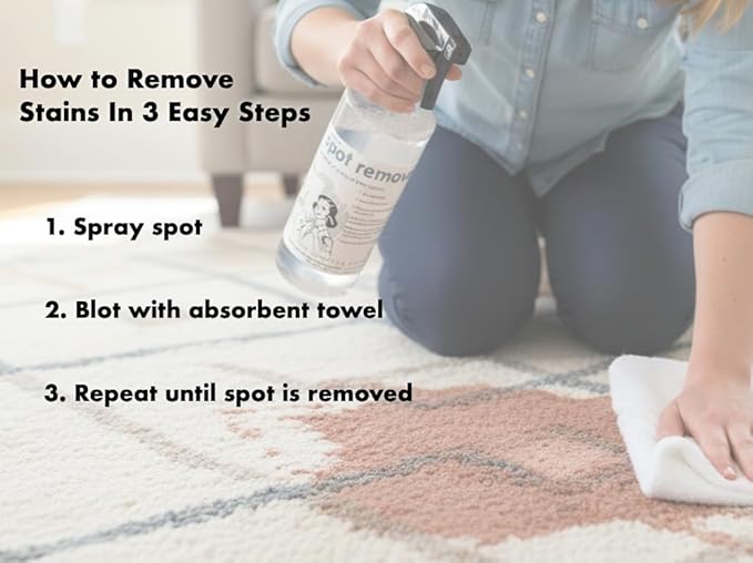 Fred's Fine Cleaning Center Ultra-Powered Enzyme Stain Buster for Carpet, Laundry, and More, Quart Size