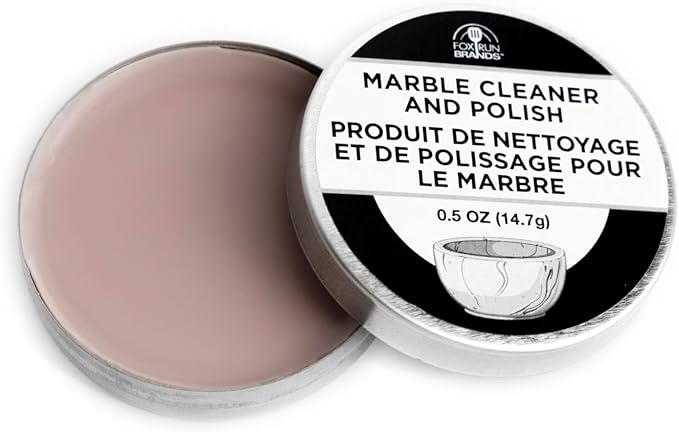 Fox Run Marble Cleaner and Polisher, 0.5 Ounces of Marble Stain Remover