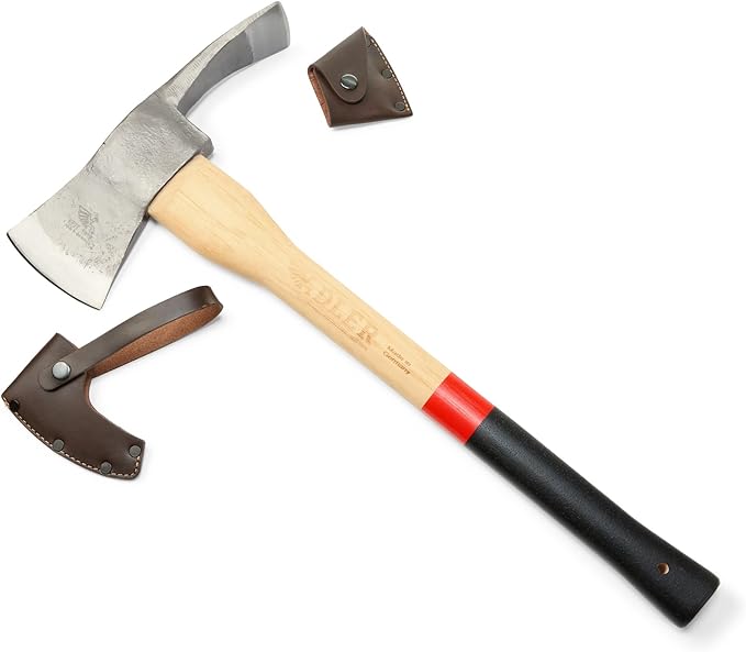 Adler - The Pulaski Axe - German Made Dual Axe/Hoe Head Multi-Tool for Camping & Landscaping, 3.5 lb Head, 27.5" Anti-Slip Handle