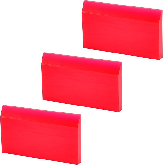 2-inch Extra Small Rubber Squeegee Flexible and Soft Non Scratching for Resin 3D Printing Cleanup, Car Rear Glass Cleaning, Mirror Cleaning, Window Tint Films, Pack of 3