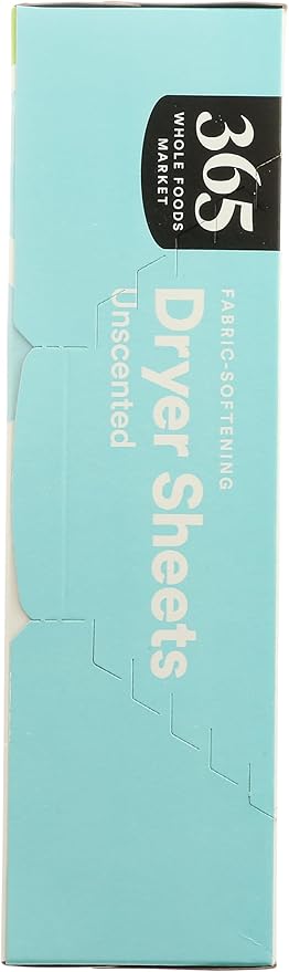 365 by Whole Foods Market, Fabric-Softening Dryer Sheets, Unscented, 80 Count