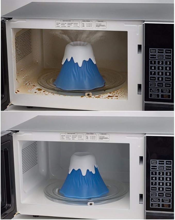 yanbirdfx Volcano Erupting Water Vapor Microwave Oven Cleaner Kitchen Gadget Cleaning Tool - Purple