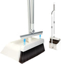 3-in-1 Magnetic Broom with Dustpan Combo Set, Broom and Dustpan Set with Silicone Broom, Upright Standing Dustpan Self-Cleaning Teeth for Home, Kitchen, Office, Hall Floor, Pet Hair