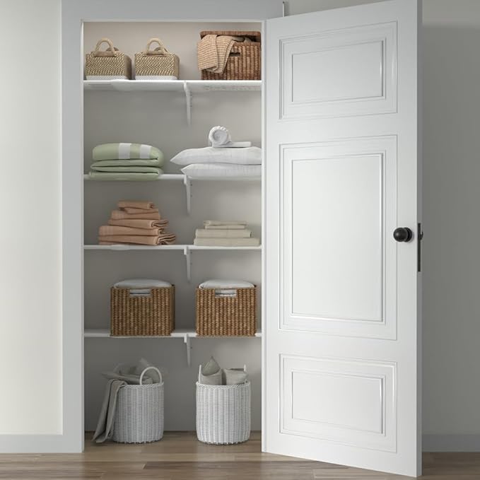 DIY Expandable Closet Shelf (NO Hanging Rod) Easy to Install to 2 Sidewalls