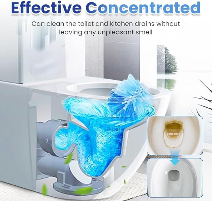 Drain Cleaner, 2026 Powerful Drain Opener for Kitchen Sink, Professional Unclogging, Unclog drains, clog remover, Shower, Tub, Compatible with All Pipe (2pcs)