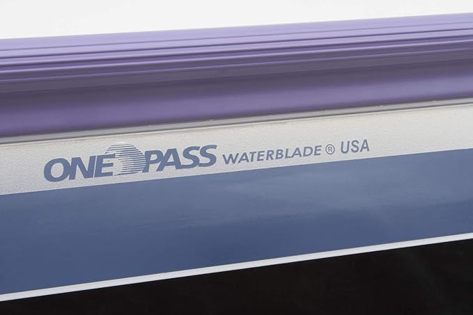 One Pass Classic 12" Waterblade Silicone T-Bar Squeegee Purple (WBL-OP2012CTY)