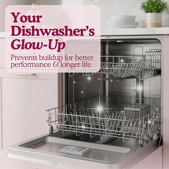 Dishwasher Cleaner And Deodorizer Tablets - 1 Year Supply Unscented Dishwasher Cleaning Tablets - Deep Cleaning Removes Limescale and Odors - Eco-friendly Dish Washer Machine Cleaner - Septic Safe