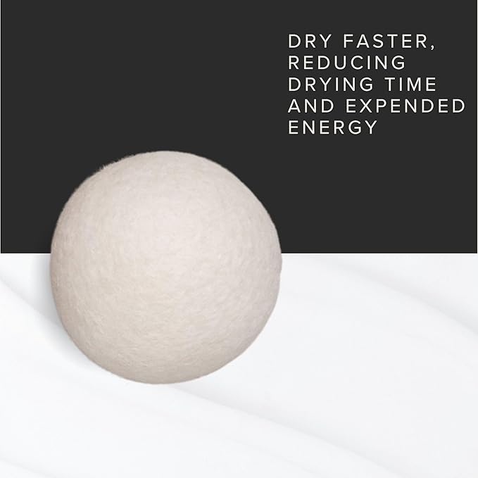 L’avant Collective Set of 3 Reusable Wool Balls for Dryer | Eco Non Toxic Natural Wool Dryer Balls | New Zealand Wool for Drying Clothes | Premium & Essential Wool Dryer Ball Reducing Clothes Wrinkles