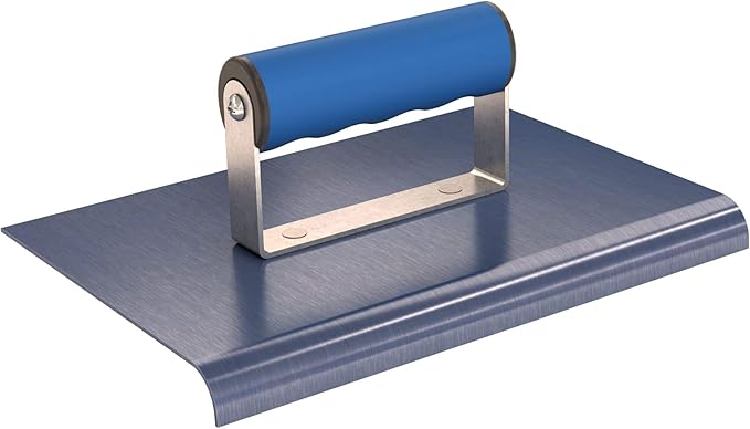 Bon 22-734 9-Inch by 6-Inch Blue Steel Sidewalk Edger with 1/2-Inch Radius and 5/8-Inch Lip with Comfort Grip Handle