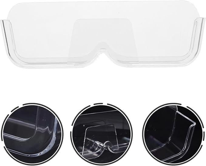 STAHAD Punch-Free Wall-Mounted Glasses Storage Box Portable Sunglasses Organizer Indoor Eyewear Holder for Household Use