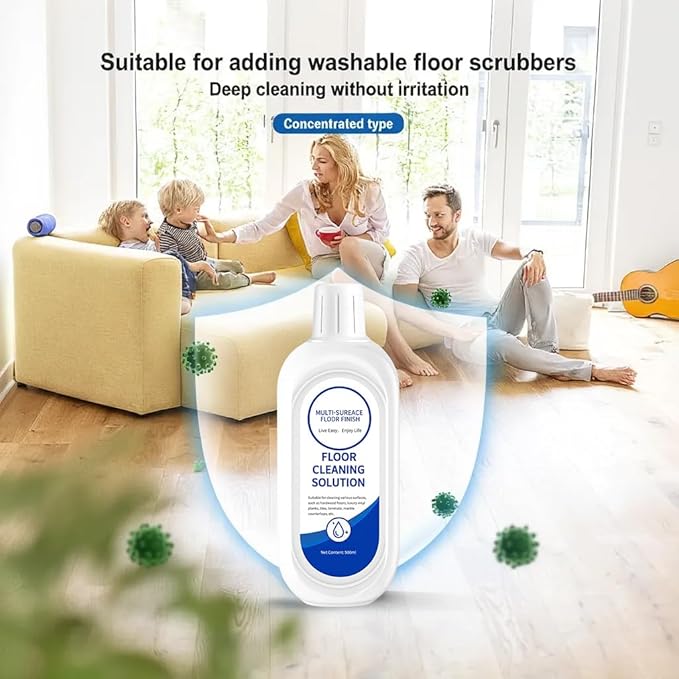 Mop Soap Floor Cleaning Solution Compatible With Tineco, Deep Cleans for Multiple Hard Floors, Suitable With All Robot Vacuums with Mopping and Cordless Wet/Dry Vacuum Mop Cleaner (2 Bottle)