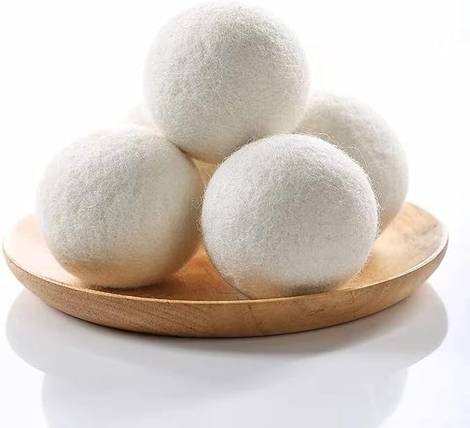 Premium XL Wool Dryer Balls 6-Pack | 100% Organic New Zealand Wool, Handcrafted, Reusable for 1,000+ Loads | Eco-Friendly Fabric Softener, Wrinkle & Static Reduction, Faster Drying