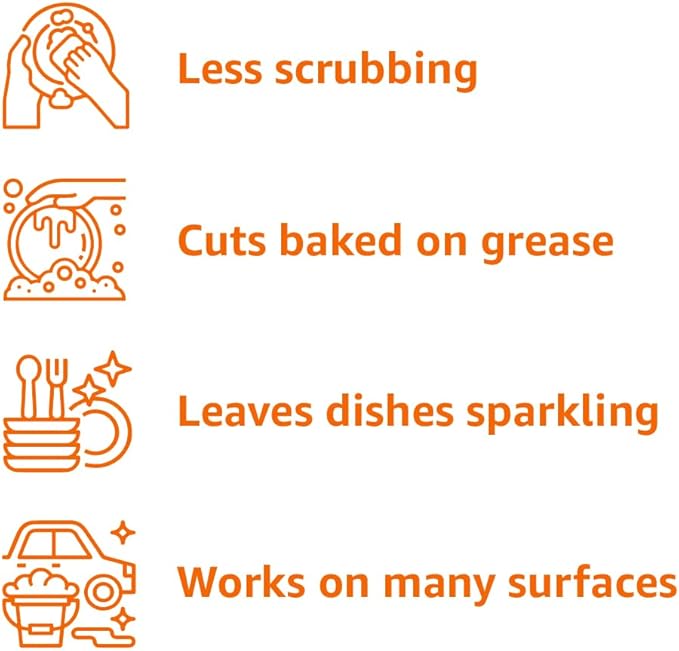 Amazon Basics Liquid Dish Soap, Fresh Scent, Grease-cutting Formula, 30 Fl Oz, Pack of 1