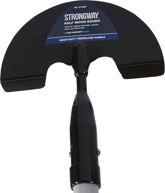 Strongway Half Moon Edger 48in. w/Fiberglass Handle