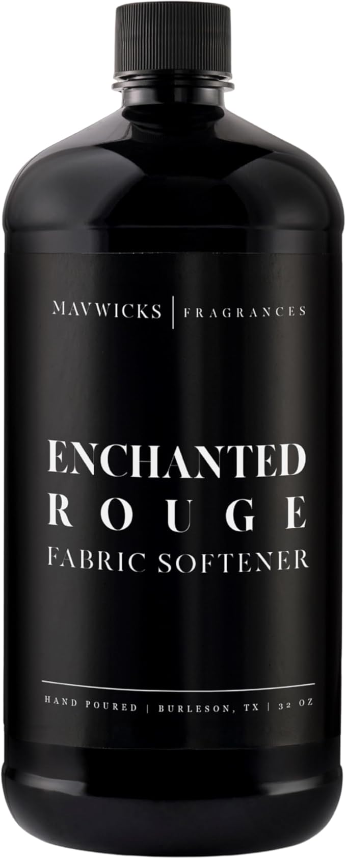 Mavwicks Fragrances - Luxury Scented Liquid Fabric Softener (Enchanted Rouge) 32 Oz – Crafted with Clean Ingredients – Reduces Static, and Softens Clothes – Safe for All Fabrics and Skin