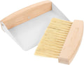 Artibetter Mini Desktop Broom and Dustpan Set with White Sisal Bristles, Small Handheld Cleaning Brush for Home and Office Table Accessories