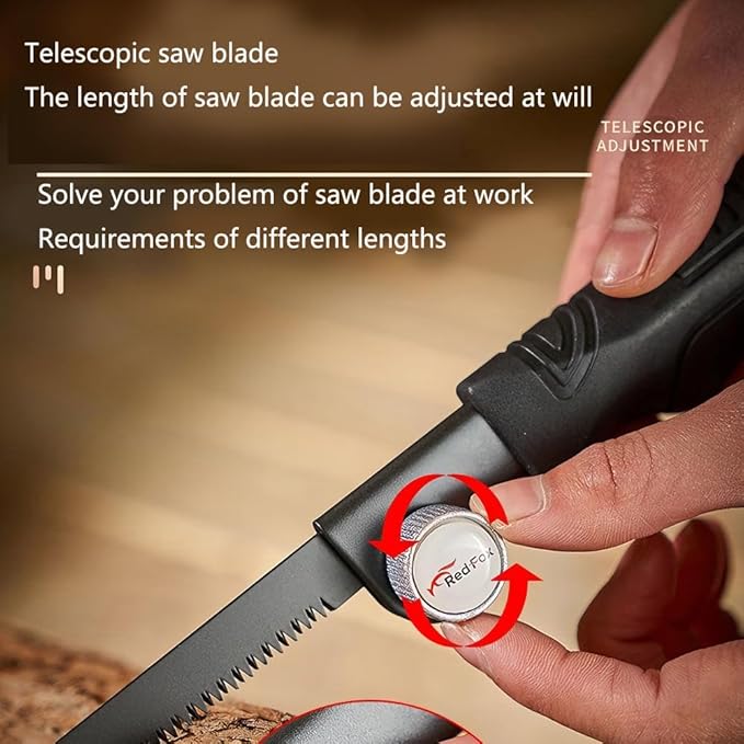 Hand Saw With Sheath,Saws Blades Retractable Gardening,Outdoor Portable Hand Pull,Durable Three Blade Toothed Steel Mini Saw,For Camping, Gardening, Cutting Wood, Pvc, Bone, Pruning appliance