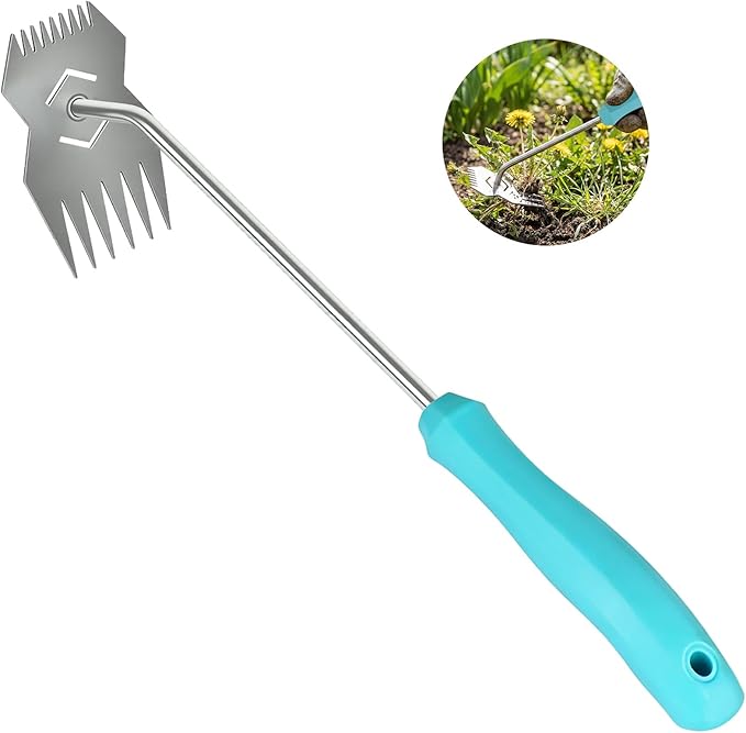 Garden Weed Tool,2026 Portable Gardening Tools,Adopting Ergonomic Handle Design,Stainless Steel Weeding Tools,Hand Weeder Tool Suitable for Farm Planting,Gardening