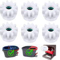YWSH 6 Pack Spin Mop Bucket Gear Compatible with Ocedar Vilida Easy Mop Pedal Broom Bearing Gears Repair One Way Clutch Bearing Bucket Gear Sprockets Mop Gear for Spin Mop Bucket