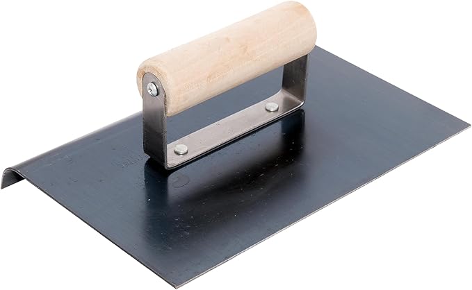 MARSHALLTOWN QLT Blue Steel Hand Edgers, Wood Handle Material, 152mm Length, 76mm Width, 16mm Lip, 13mm Radius, CE553B