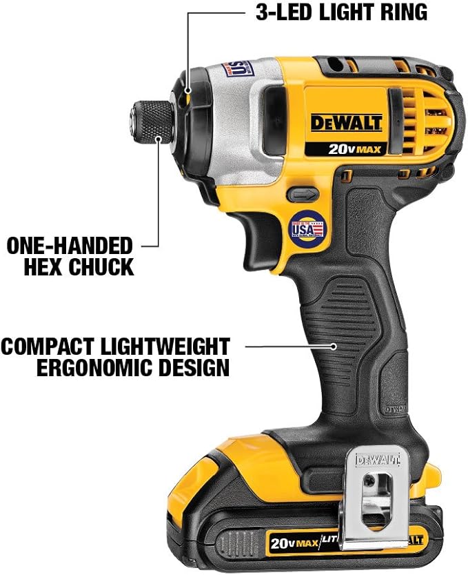 DEWALT 20V MAX Power Tool Combo Kit, 4-Tool Cordless Power Tool Set with 2 Batteries and Charger (DCK444C2)