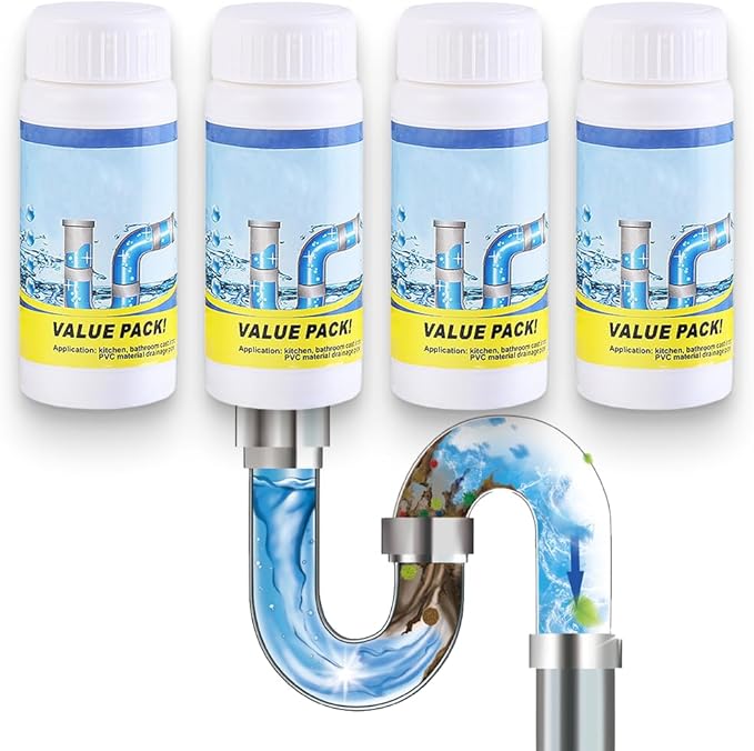 2026 Upgrade Powerful Sink Drain Cleaner, Sink and Drain Cleaner, Multi-functional Drains Cleaners Fast Foaming for Kitchen Quick Cleaning Tool, Fast Acting Clog Remover for Home Users (4)