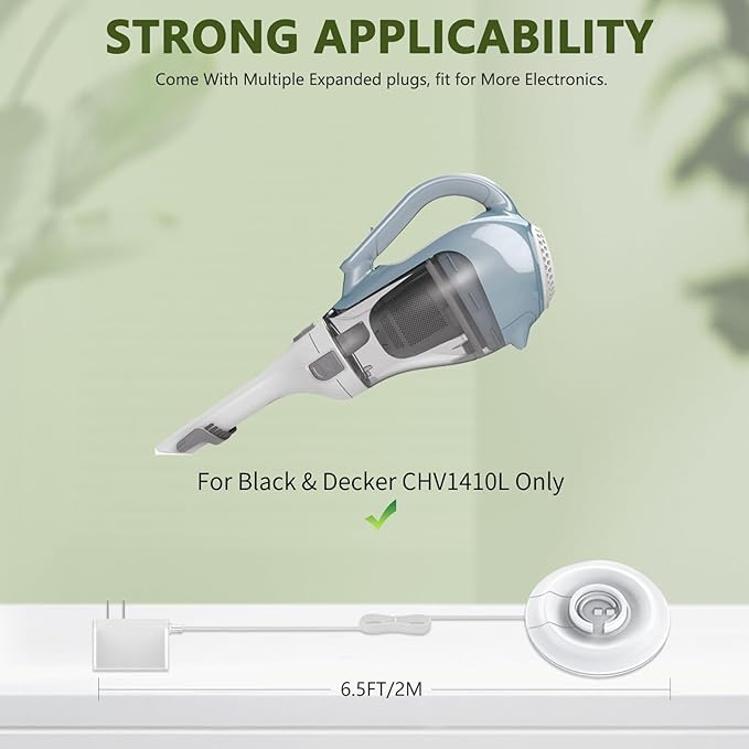 Charger for Black and Decker CHV1410L Dustbuster Cordless Handheld Vacuum Replacement for Black and Decker Power Adapter Supply P/N 90571555-09