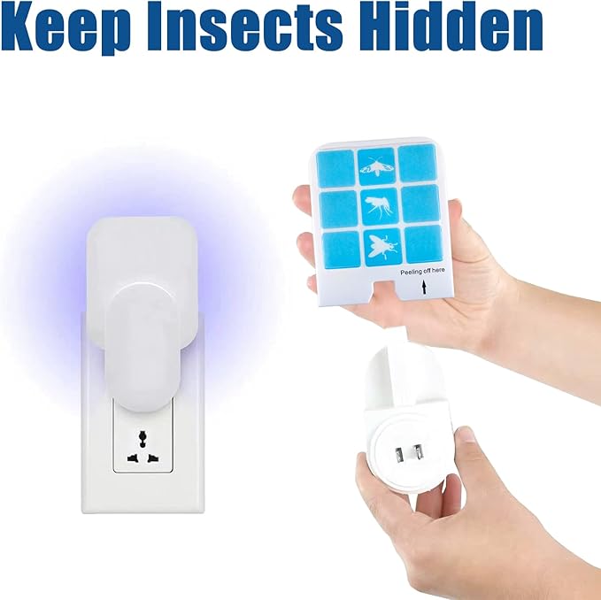 22 Pcs Refill Glue Cards Compatible with Safer Home SH502, SH503 Indoor Fly Trap and Dynatrapp DT3005W Plug-in Bug Light Trap