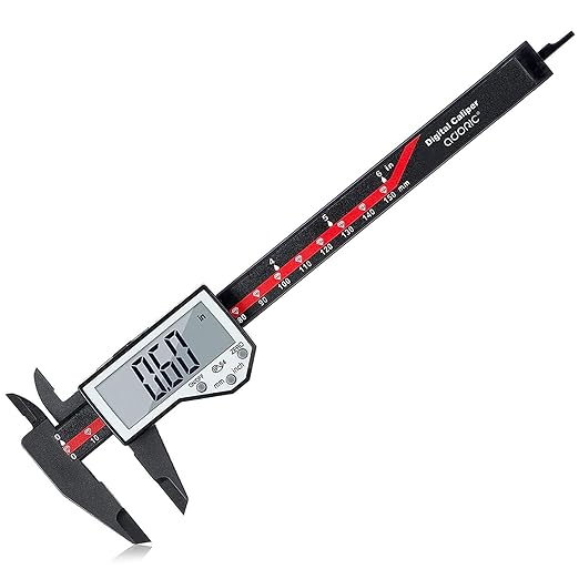 Digital Caliper, 0-6" Electronic Caliper Auto - Off Feature with Large LCD Screen Vernier Caliper Conversion Measuring Tool for Length Depth Inner Outer Diameter Measuring